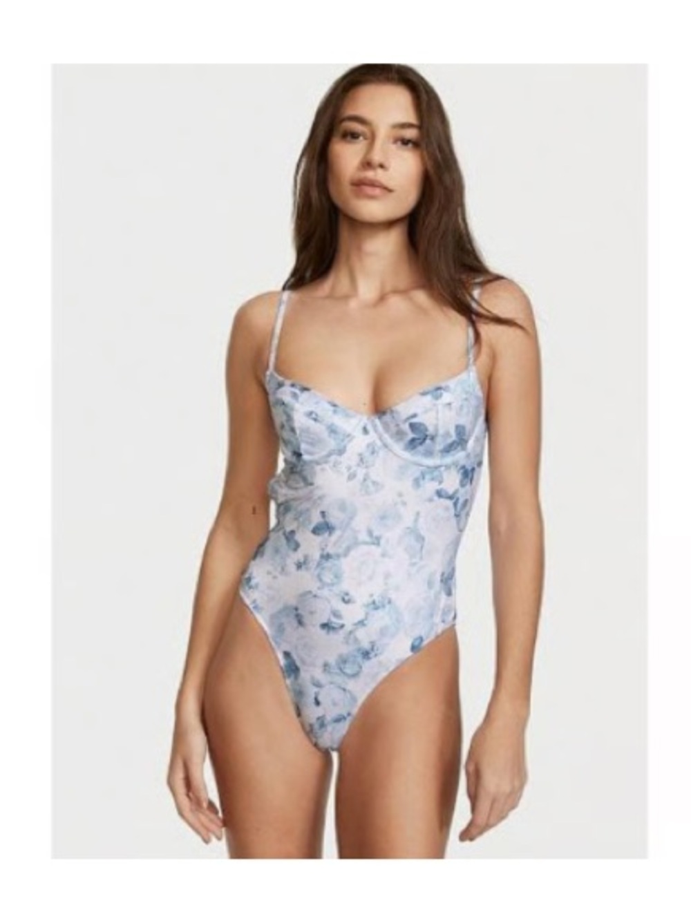 Victoria's Secret Rose Toile Essential Wicked One-Piece Swimsuit NWT LARGE